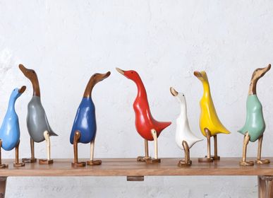 Decorative objects - Wooden ducks MAHE - MAHE HOMEWARE