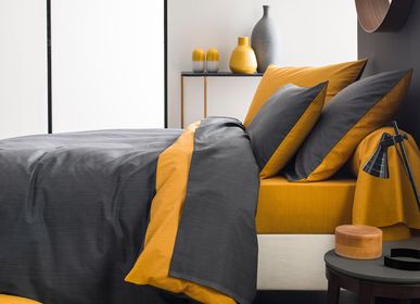 Bed linens - Écorce Carbone Moutarde - Duvet set - ORIGIN
