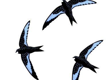 Other wall decoration - the SWALLOW // tactile wall decoration - MINI ART FOR KIDS