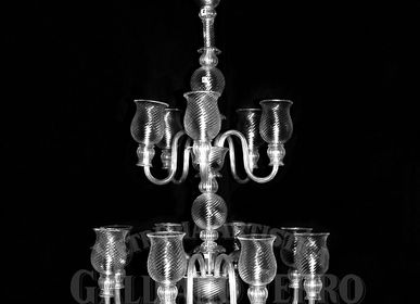 Plafonniers - Lustre cristal verre de Murano par Galliano Ferro - GALLIANO FERRO