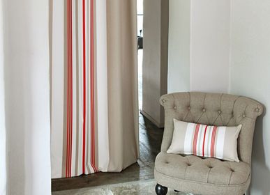 Curtains and window coverings - Cotton Curtain Donibane Fraise - LA MAISON JEAN-VIER