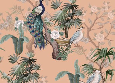 Blinds - Lampshade cylinder Peacock Peach - DUTCH STYLE BAROQUE COLLECTION