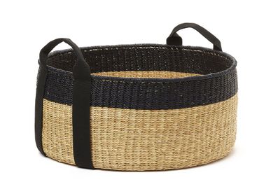 Decorative objects - CARRY BASKET - Natural - Black HDL - MUUÑ