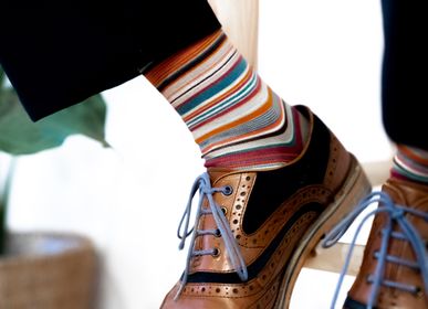 Socks - Pack of 36 PAIRS of pinstripe socks for MEN. - MIA ZIA