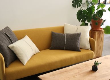 Coussins textile - Housse de coussin tissé main - LAINES PAYSANNES
