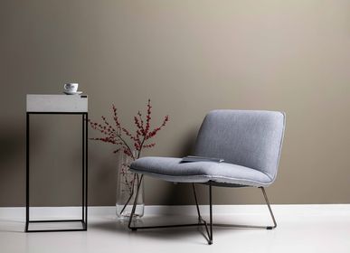 Night tables - ANGULUS COLUMNA Concrete and Steel Decorative Pedestal / Side Table / Stand - CO33 EXKLUSIVE BETONMÖBEL
