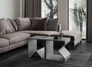 Hotel bedrooms - ANGULUS MUTATIO Concrete stool / shelving system / table / modular room divider - CO33 EXKLUSIVE BETONMÖBEL