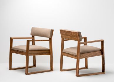 Lounge chairs for hospitalities & contracts - Aix walnut armchair - DELAVELLE