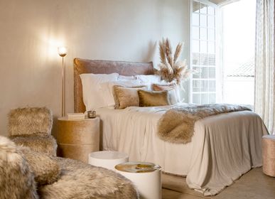 Lits - VELVET MILA HEADBOARD L 180 CM X H 140 CM - BERENGERE LEROY