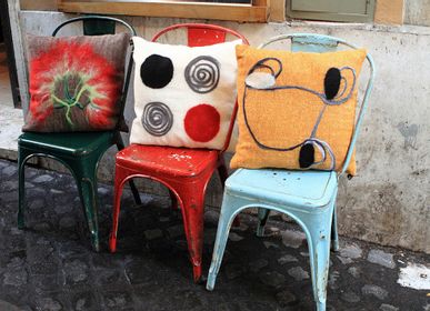 Fabric cushions - Decorative cushion  Dots  - ELENA KIHLMAN