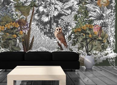 Papiers peints - Papier peint Hibou et Jungle  - INCREATION
