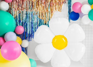 Decorative objects - Foil balloon Daisy, 75x71cm, mix - PARTYDECO