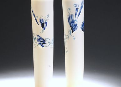 Vases - COLLECTION BAMBOO — FLORA, ensemble de deux vases - MPR STUDIO