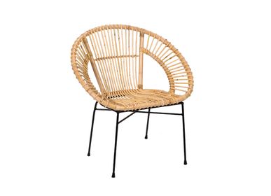 Chaises - CHAISE ROTIN ROLAND 44X51X81 CM MU21118 - ANDREA HOUSE