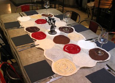 Table linen - Table Runner "Dots", tablecloth - ELENA KIHLMAN