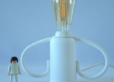 Objets design - Lampe design upcycling Bouchon Gaz Blanc - ARTJL