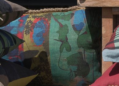 Fabric cushions - Clovers cushion cover - TRACES OF ME