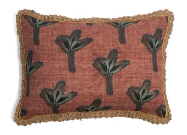 Fabric cushions - Bush leaves cushion cover - TRACES OF ME