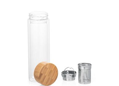 Tea and coffee accessories - Double wall glass bottle “Forrest” - TEO