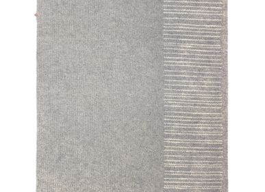 Tapis - Tapis gris tissé main - Modèle Cadratin - LAINES PAYSANNES