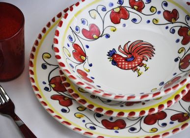 Accessoires pour le vin - Galletto | Peint à la main | Fabriqué en Italie - ARCUCCI CERAMICS