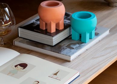Vases - Belly Pot - bright color - small minimalist vessel bowl art object product - POAST ATELIER