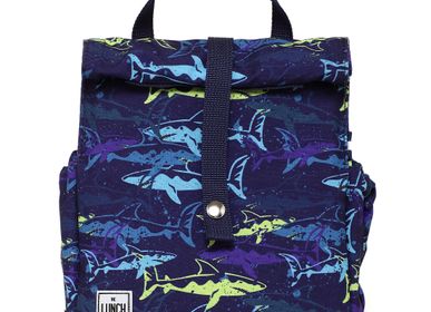 Gifts - Sharks Original Kids Lunchbag with Blue Strap - THE LUNCHBAGS
