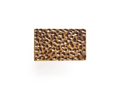 Artistic hardware - Hammered handle rectangle  - THEA DESIGN