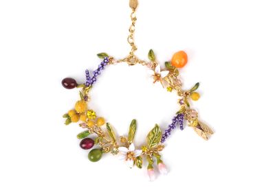 Bijoux - Bracelet fin bouquet du jardin de Provence - LES NÉRÉIDES PARIS