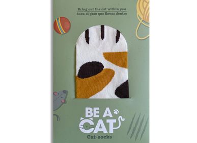 Cadeaux - Chaussettes pour chat « Be a Cat » - DESIGNER SOUVENIRS