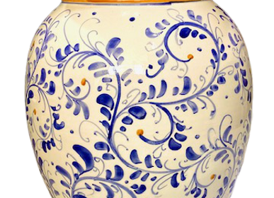 Vases - Magnifique porte-parapluie en céramique peint à la main dans le style Vietri - CERASELLA CERAMICHE