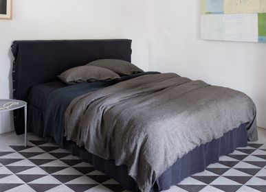 Bed linens - Washed Linen Flat Sheets - LISSOY