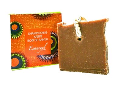 Soaps - Extra-mild natural handmade solid shampoo with shea butter and sandalwood powder - Sensitive scalp - 120g - L'ATELIER DES CREATEURS