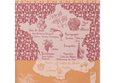Tea towel - Vins Rouges de France / Tea towel - COUCKE