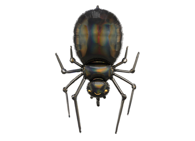 Decorative objects -  Foil balloon Spider, 60x101cm, black - PARTYDECO