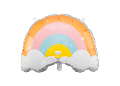 Decorative objects - Foil balloon Rainbow, 55x40cm, mix - PARTYDECO