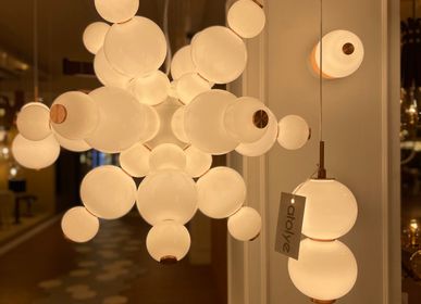 Ceiling lights - Bonbon Ceiling Large White Glass - ATOLYE STORE