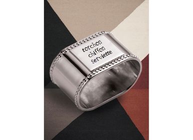 Customizable objects - Silver-plated customizable napkin ring - MONNETTE PARIS
