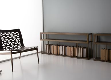 Lounge chairs - EGO chaise longue - metal+leather - DOIMO BRASIL