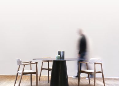 Dining Tables - Lombok round metal dining table - TERRE ET METAL