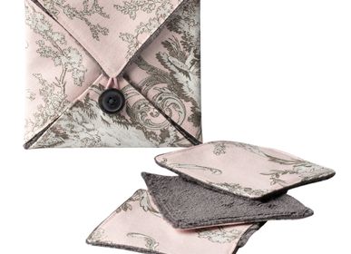 Gifts - Travel pouch with 4 washable pads, Zéro Waste - ATELIER CATHERINE MASSON