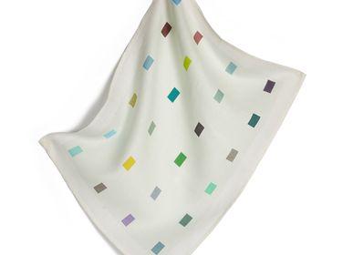 Dish towels - block green tea towel  - HELLEN VAN BERKEL HEARTMADE PRINTS