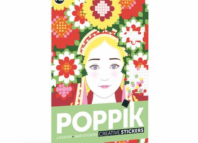 Poster - Poster créatif + 1600 stickers FLOWERS  - POPPIK
