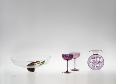 Art glass - ROSETTE decanter - LAURENCE BRABANT EDITIONS