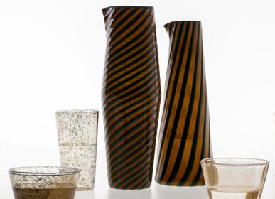 Verre d'art - Collection HELIX, carafe H. - LAURENCE BRABANT EDITIONS