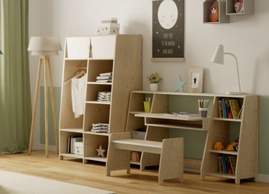 Bureaux - ÉTAGÈRE DOUBLE BUREAU ASYMETRY - MATHY BY BOLS