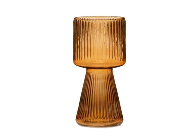 Vases - Vase en verre ambré Sami Ø15x30 cm CR71114 - ANDREA HOUSE