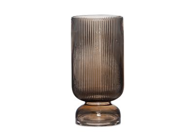 Vases - Vase en verre brun Koa Ø15x30 cm CR71116 - ANDREA HOUSE