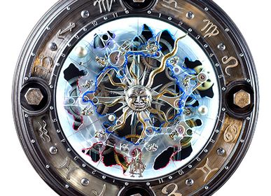Pièces uniques - Horloge astrologique - VENZON LIGHTING & OBJECTS