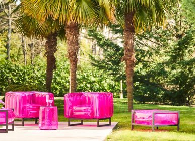 Lawn armchairs - YOMI EKO ARMCHAIR pink - MOJOW